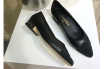 香奈儿专柜同款单鞋chanel早秋新款平底单鞋-黑色-高仿包包